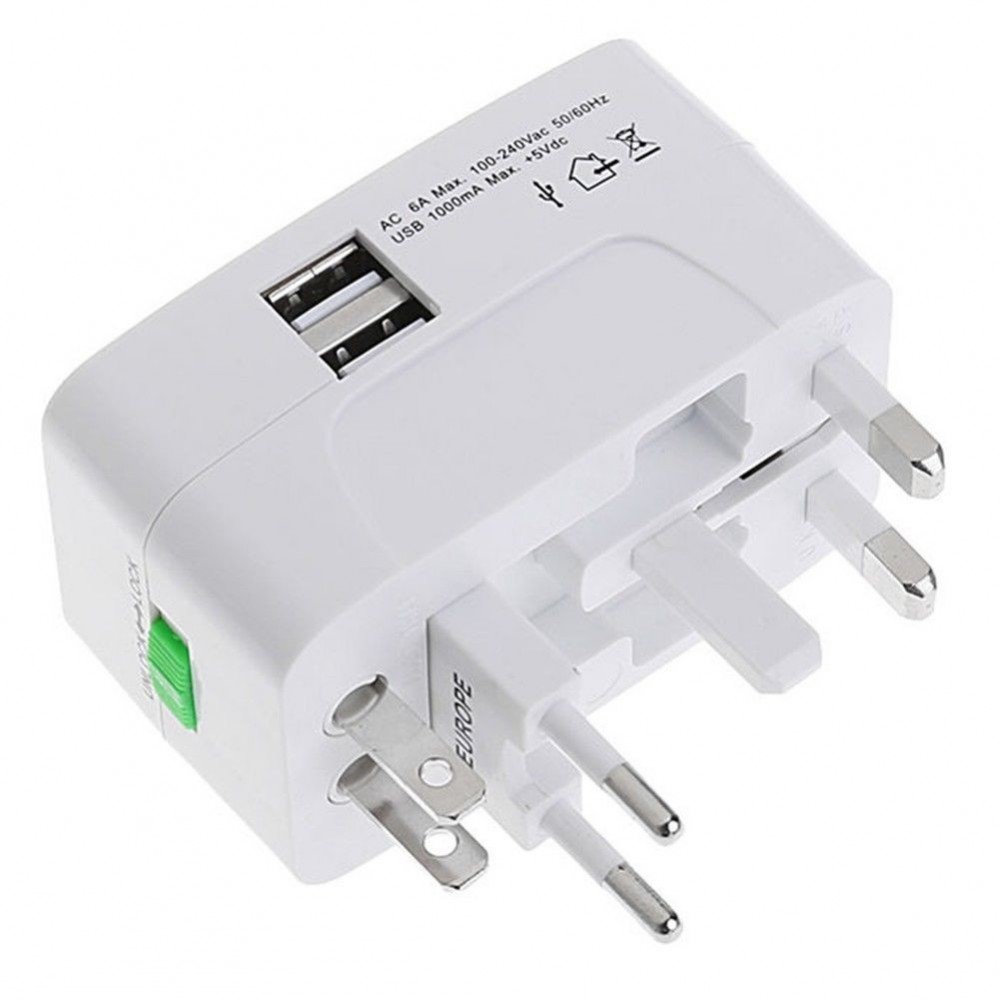 Универсален адаптер-преходник с 2 USB зарядни - Image 2