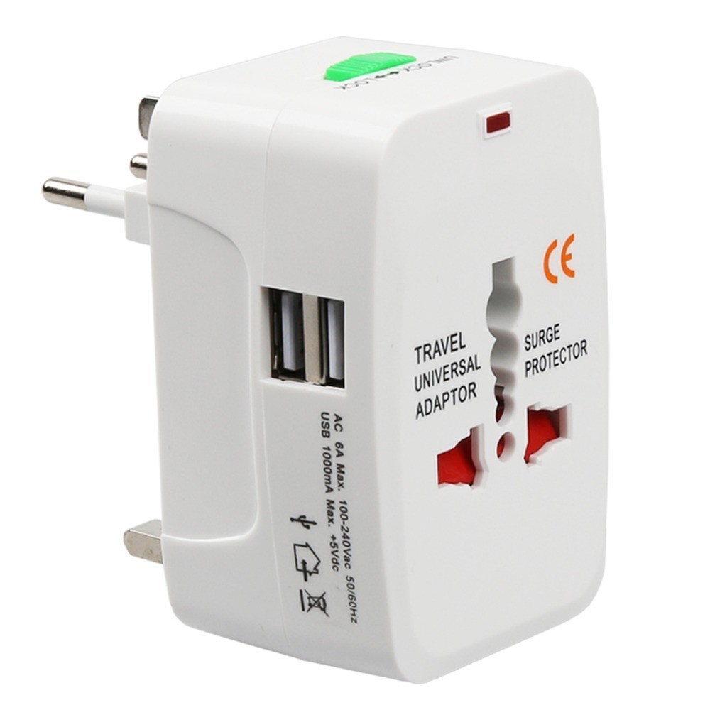 Универсален адаптер-преходник с 2 USB зарядни - Image 4