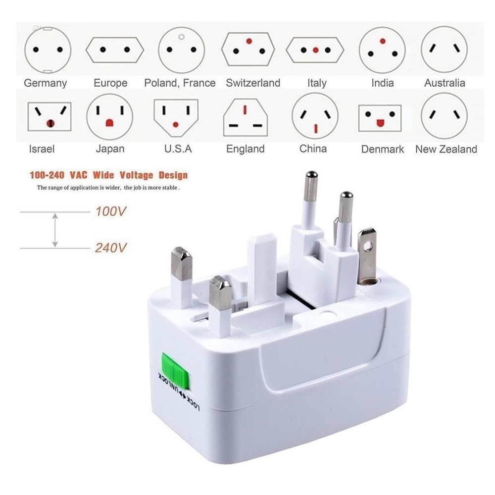 Универсален адаптер-преходник с 2 USB зарядни - Image 7