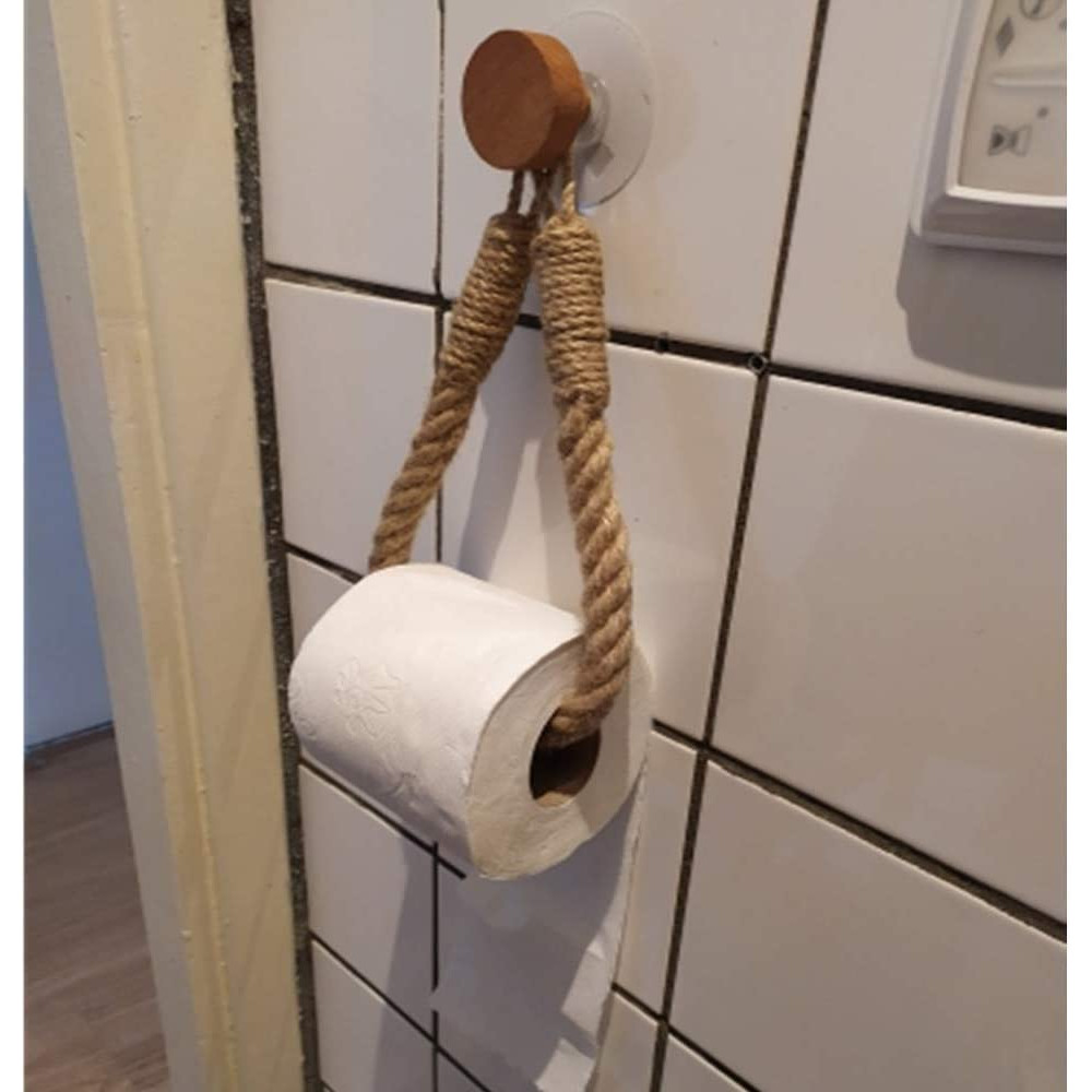 Винтижд аксесоар за баня - държач за тоалетна хартия с въже - Image 4