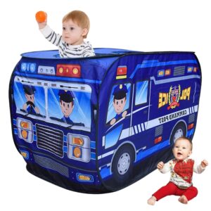 Детска Pop up Палатка Полицейски Бус Команден Пост за Игра над 3 Години