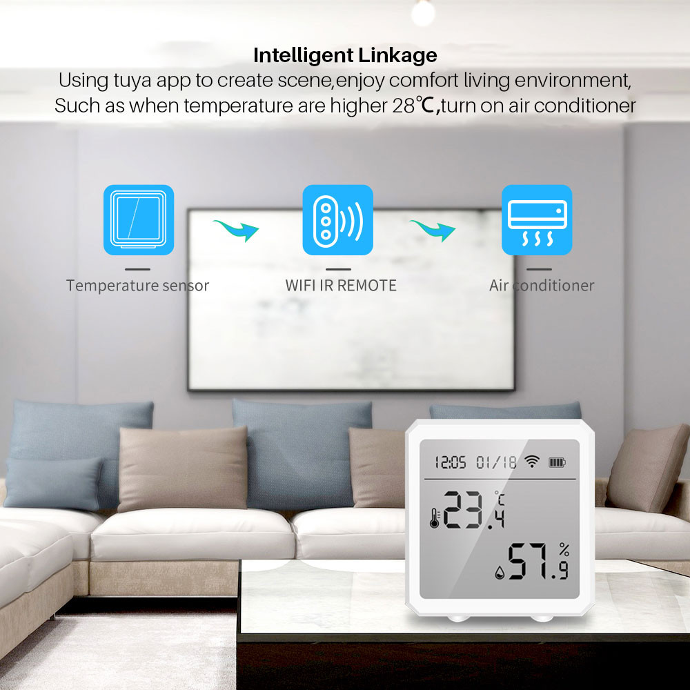 Wifi стаен термометър хигрометър със сензор за температура и влажност - Image 10