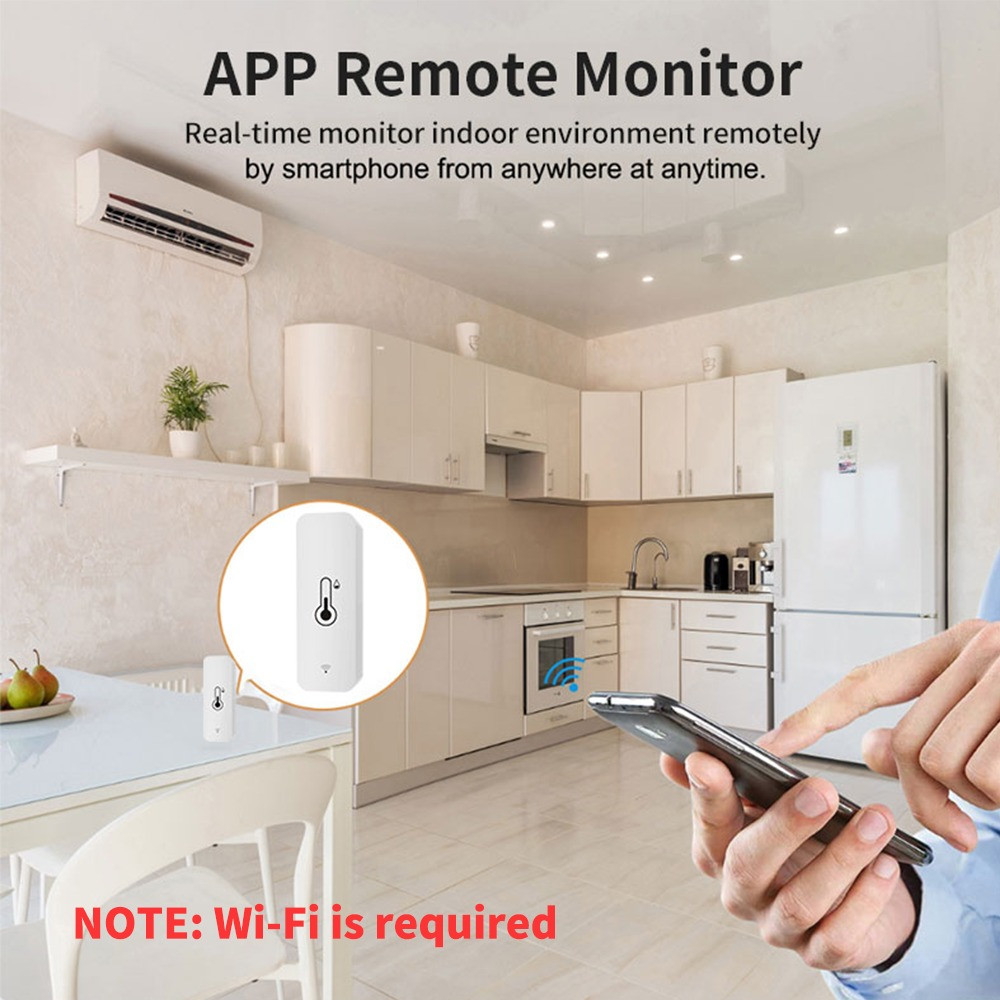 Стаен термометър с wifi - сензор за температура и влажност - Image 6