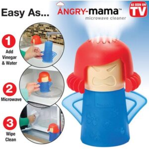 Компактен чистач Angry Mama за бързо почистване на микровълновата печка