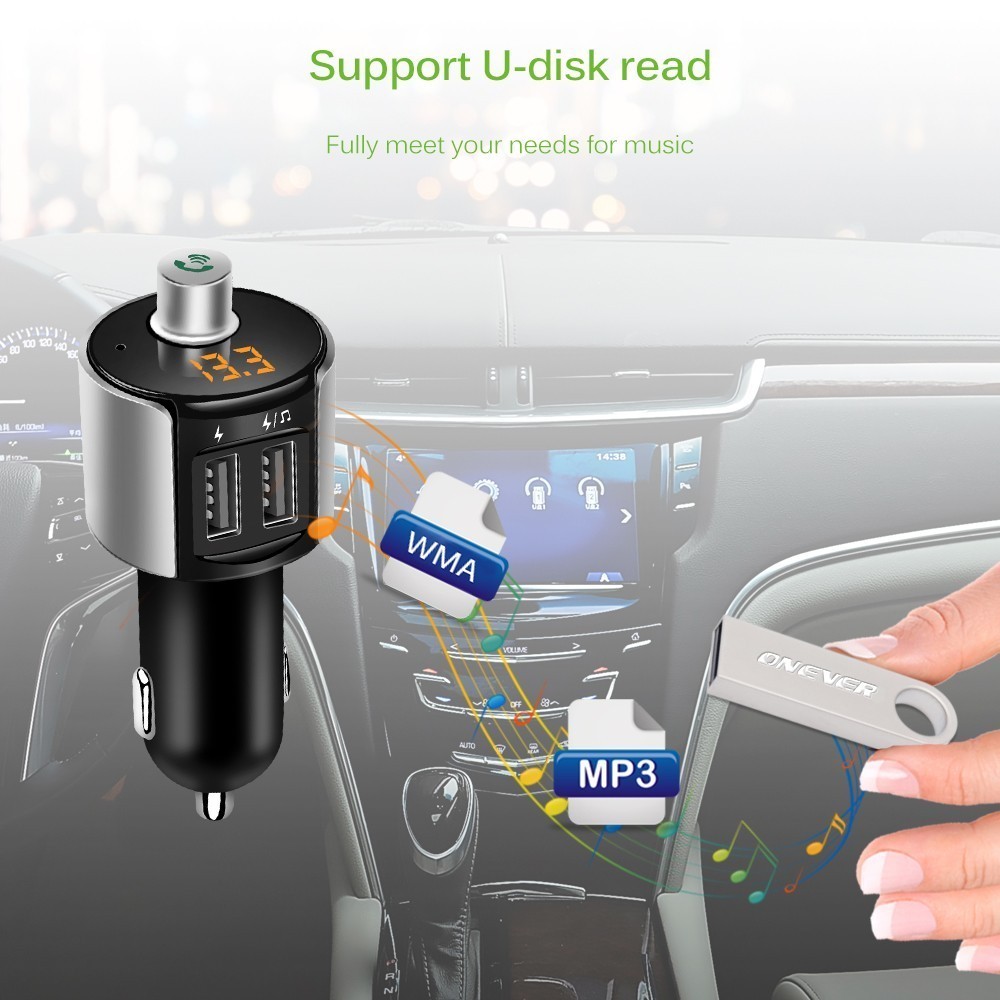 Bluetooth FM Трансмитер с Handsfree, MP3 и Charging функция - Image 3