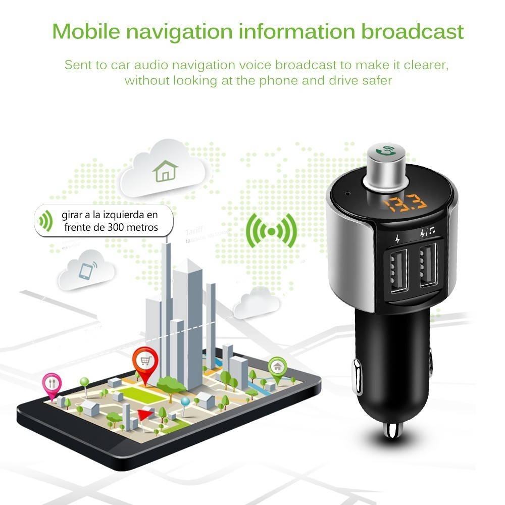 Bluetooth FM Трансмитер с Handsfree, MP3 и Charging функция - Image 4
