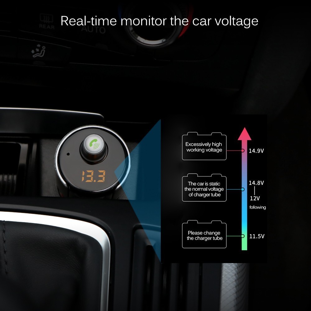 Bluetooth FM Трансмитер с Handsfree, MP3 и Charging функция - Image 5