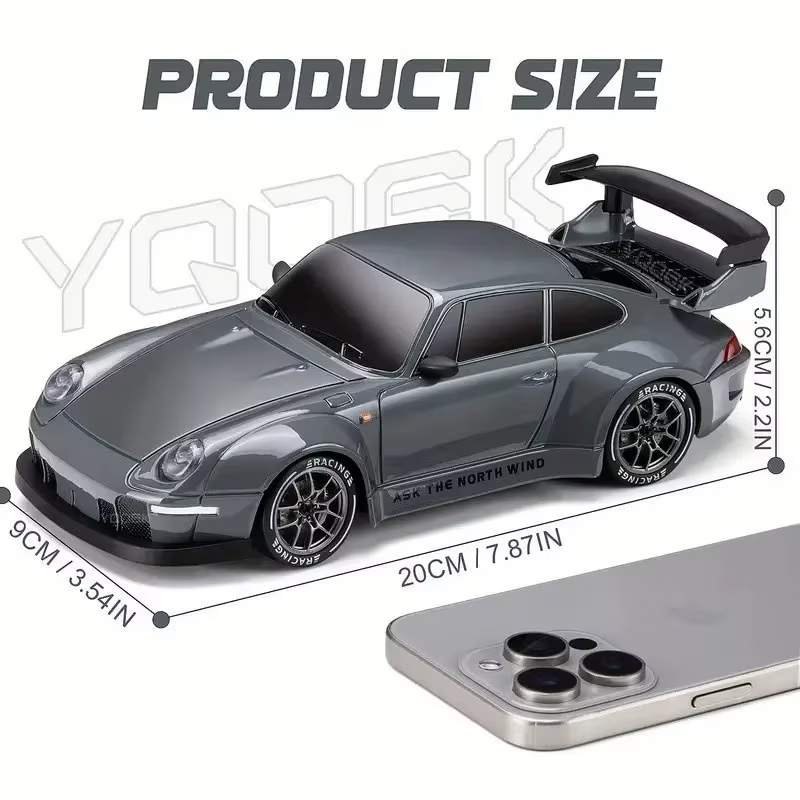 Дрифт кола с дистанционно Porsche – Акумулаторна с USB зареждане - Image 6