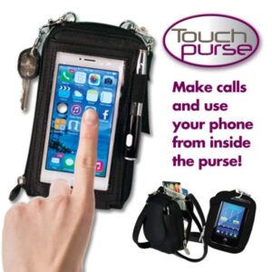Чантичка органайзер за мобилен телефон , Touch Purse,Черна