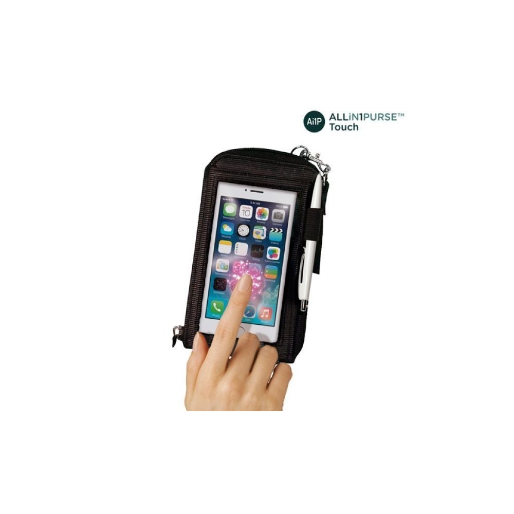 Чантичка органайзер за мобилен телефон , Touch Purse,Черна - Image 4