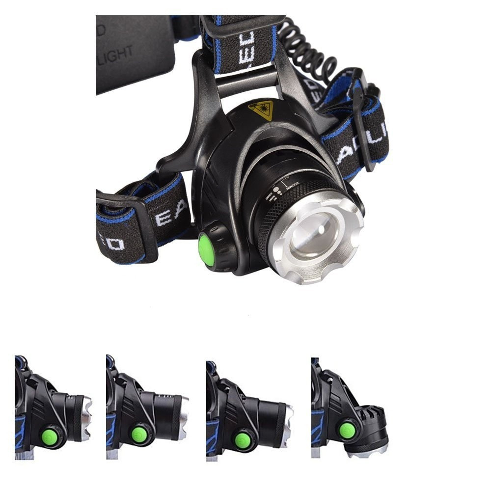Фенер за глава челник с регулируем фокус Led Cree XM-L T6 - Image 4
