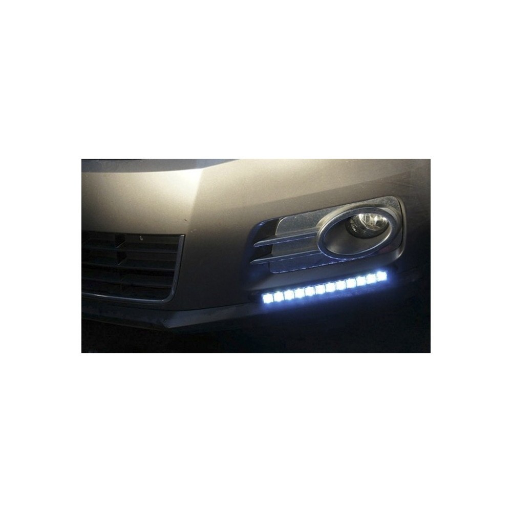 Дневни светлини DRL с гъвкава основа и 12 БЕЛИ диода - Image 3
