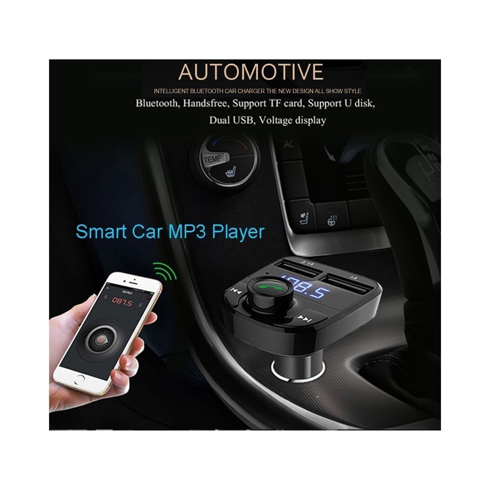 FM Трансмитер Bluetooth, USB, FM аудио предавател, MP3 плейър, Handsfree - Image 3
