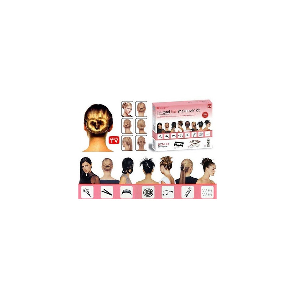 Комплект за професионални прически Hairagami Total Hair Makeover 12 Piece Kit - Image 8