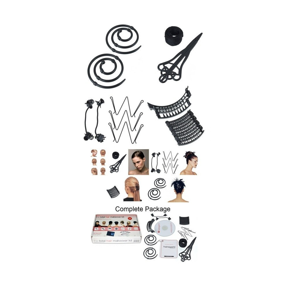 Комплект за професионални прически Hairagami Total Hair Makeover 12 Piece Kit - Image 2