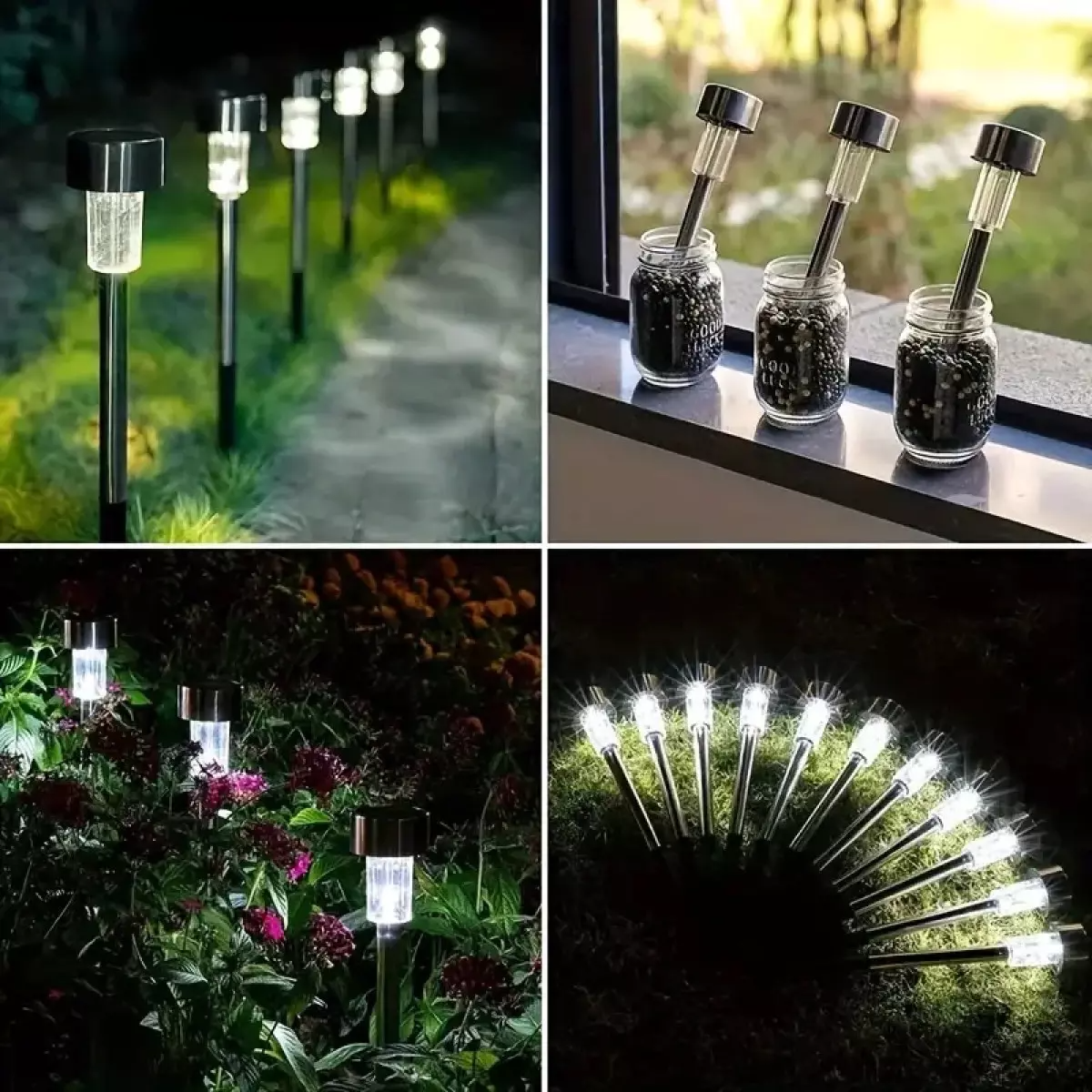 Комплект от 10 броя LED соларни лампи - Image 6