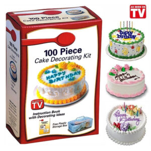 КОМПЛЕКТ ЗА ДЕКОРАЦИЯ НА СЛАДКИШИ 100 ЧАСТИ CAKE DECORATING KIT