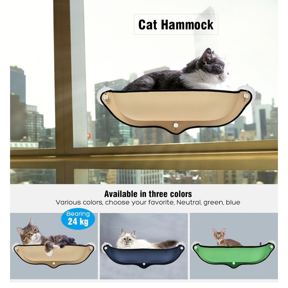 Котешко легло с вакуумно захващане към стъкло, прозорец - Image 3
