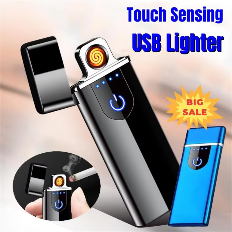 Метална електрическа USB ветроустойчива дъгова запалка - Image 2