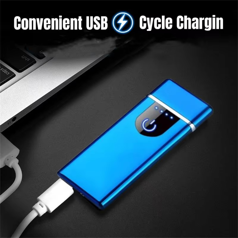 Метална електрическа USB ветроустойчива дъгова запалка - Image 4