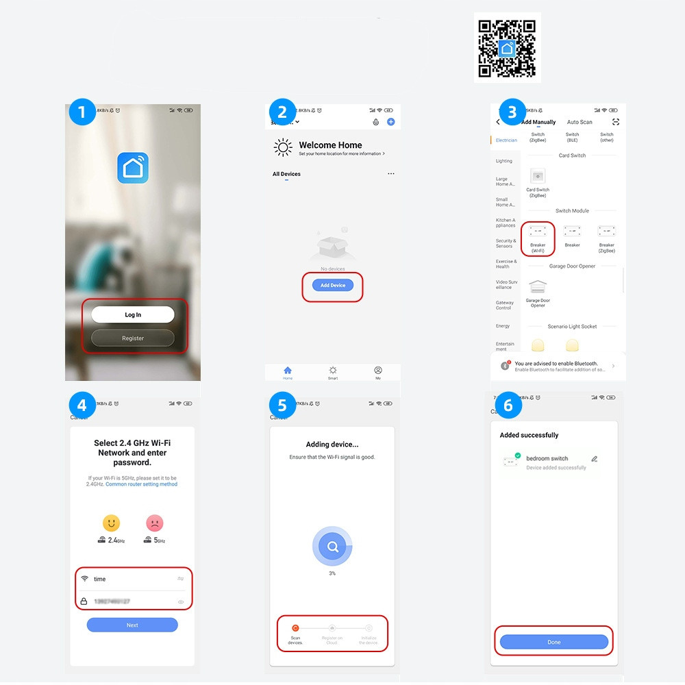 Смарт WiFi превключвател с 16A реле, смарт модул за осветление - двуканален - Image 6
