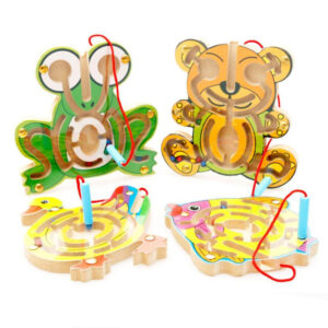 Дървен магнитен лабиринт Tooky Toy