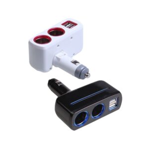 Разклонител на запалка, 2 гнезда за запалка и 2 броя USB за зареждане