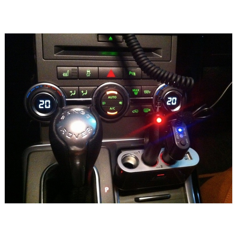 Разклонител за запалка с 3 гнезда и USB, 12V-24V, Твърдо рамо - Image 2