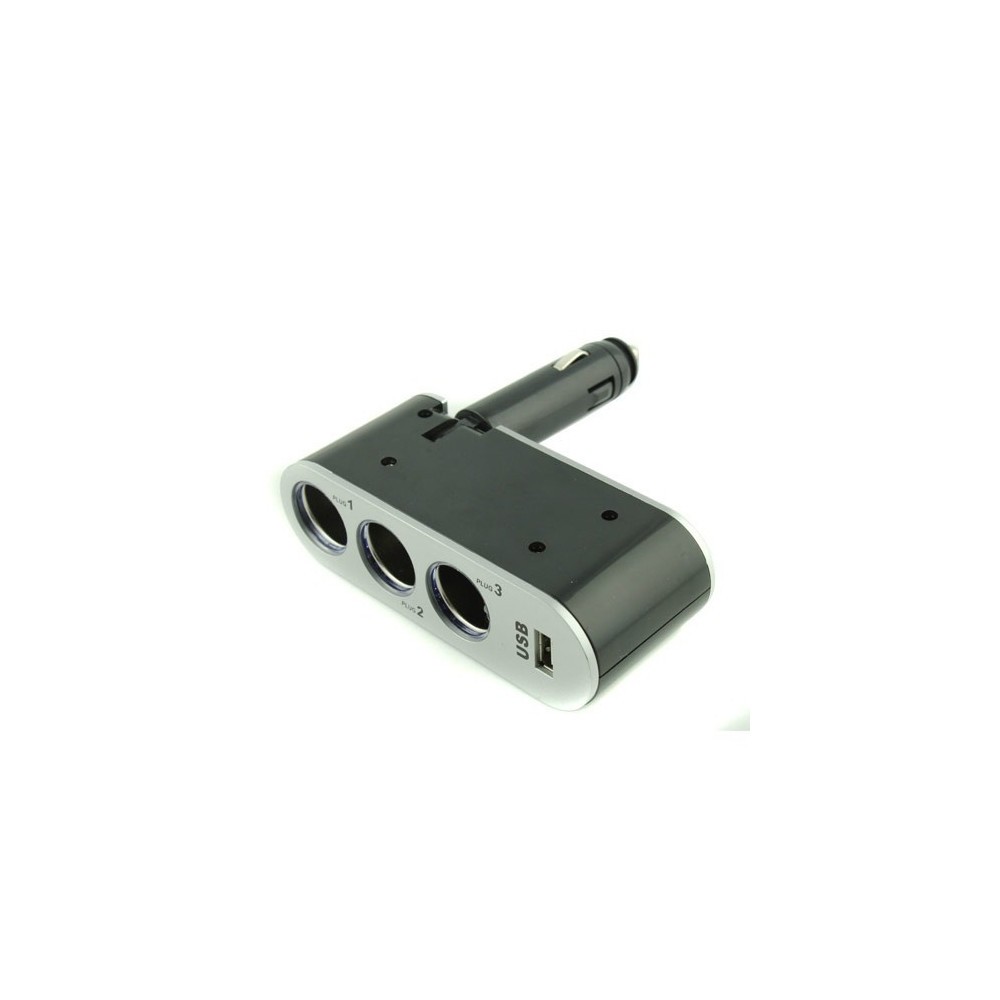 Разклонител за запалка с 3 гнезда и USB, 12V-24V, Твърдо рамо - Image 6