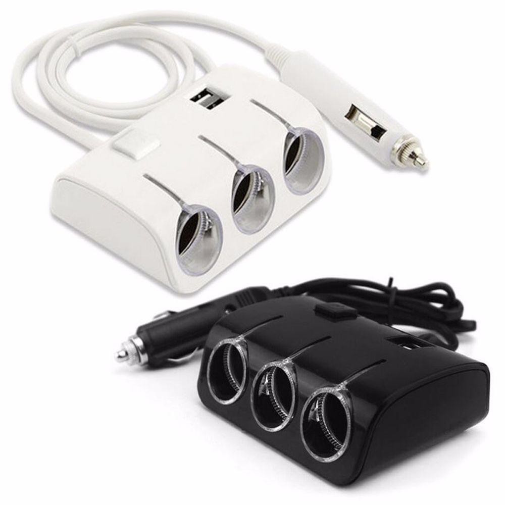 Разклонител за запалка в автомобил с 3 куплунга и 2 бр. USB - Image 5