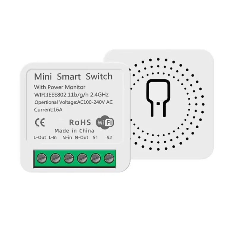 Безжичен Смарт Превключвател 16А Tuya Smart Съвместим с Alexa и Google Assistant