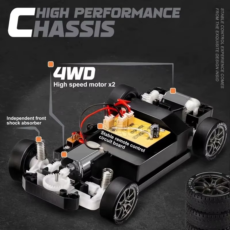 Дрифт кола с дистанционно Porsche – Акумулаторна с USB зареждане - Image 7