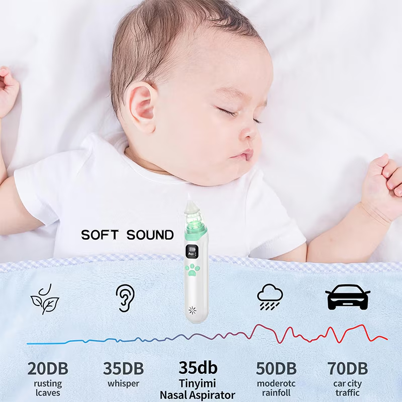 Назален Аспиратор за Новородено с Food-Grade (BPA Free) Накрайници - Image 2