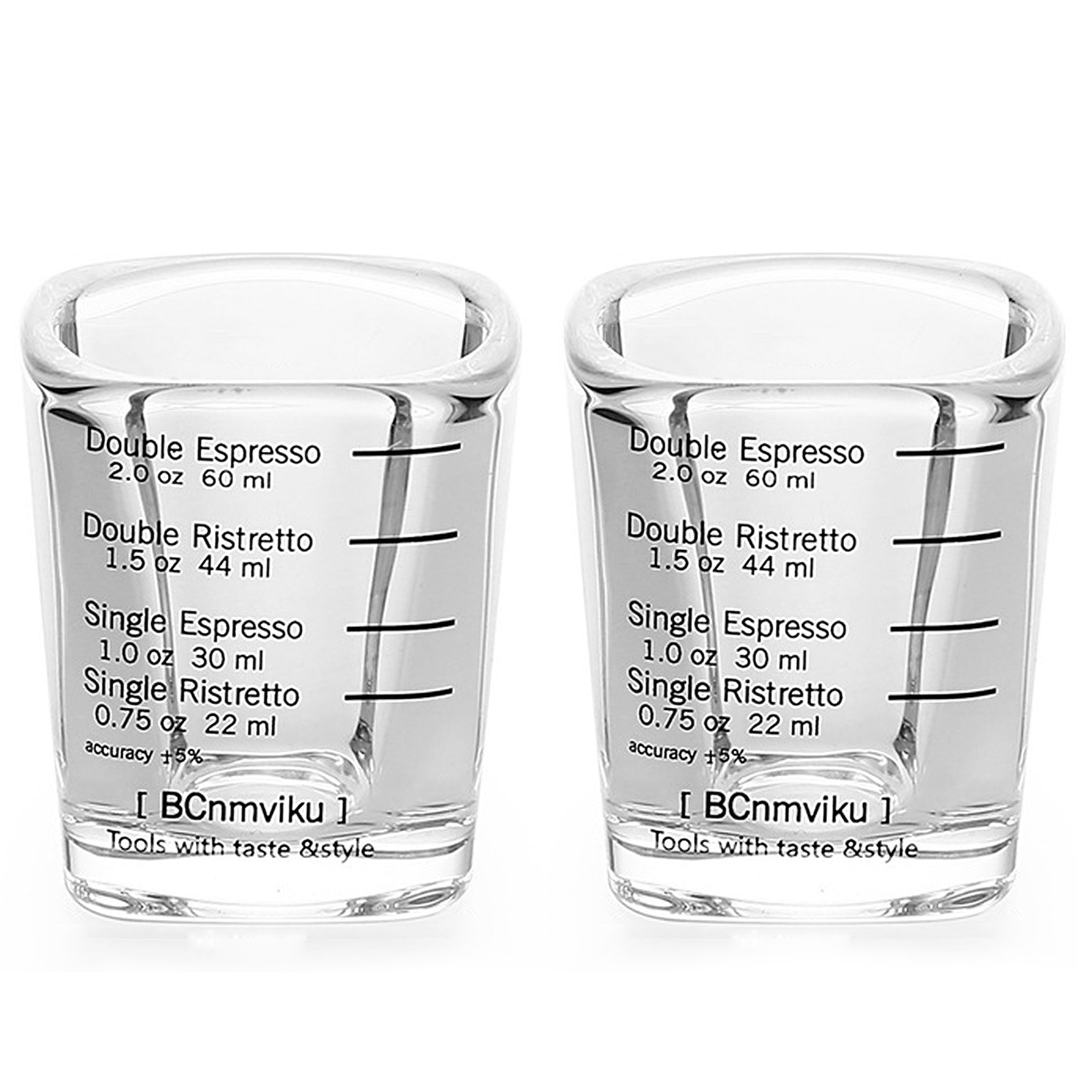 Професионални Мерителни Шотове за Бариста 2.0 oz 60 мл Дебелостенно Стъкло - Image 6