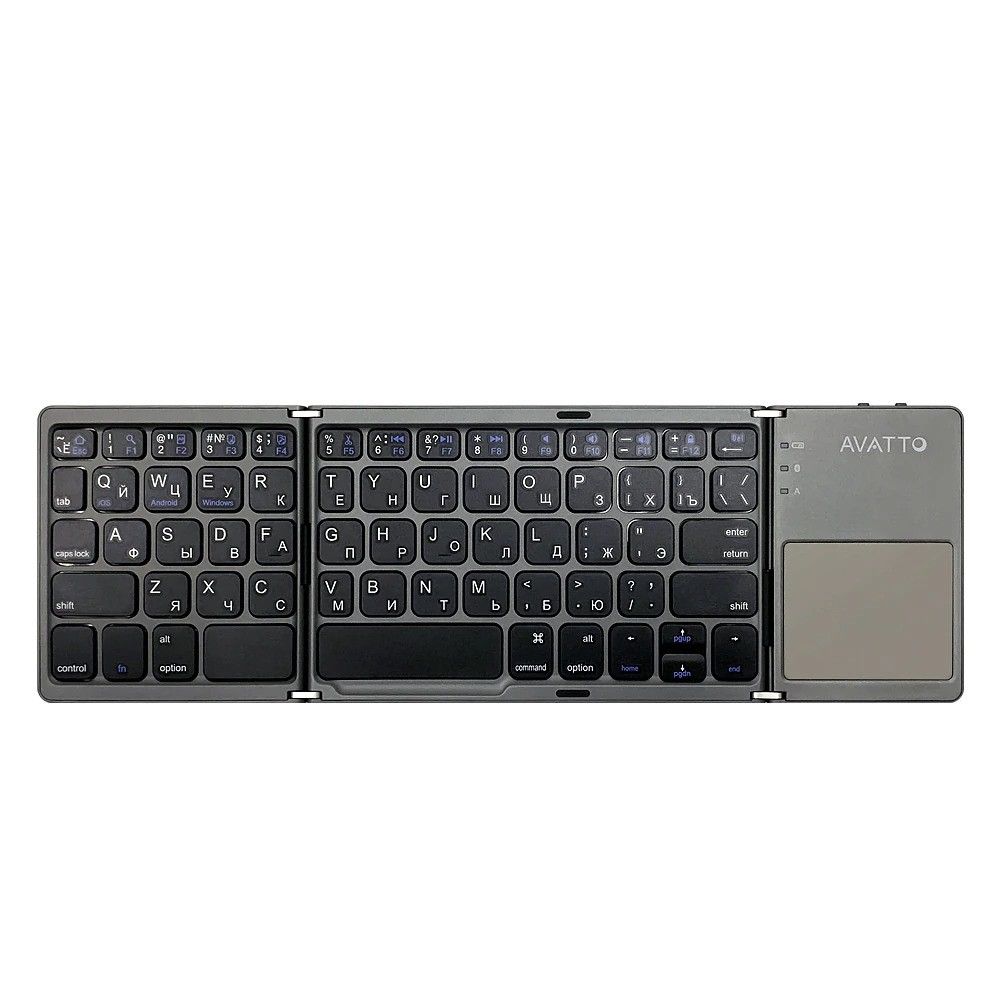 Безжична сгъваема клавиатура със сензорен панел за IOS Android Samsung Windows Ipad Tablet Notebook - Image 9