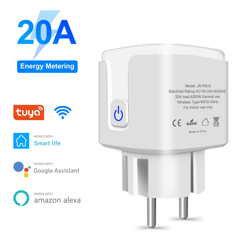 Смарт Wifi контакт за 20 ампера - за климатик, бойлер, печка и др