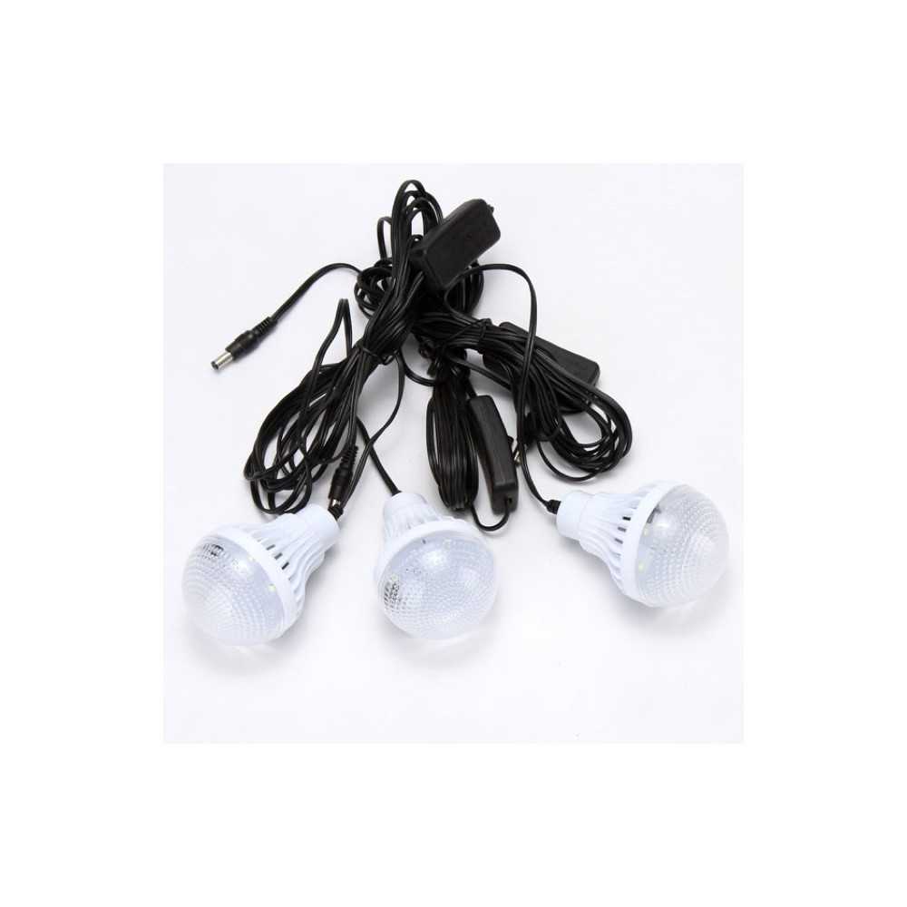Мобилна соларна система GDLITE, 3 LED крушки, USB вход - Image 7