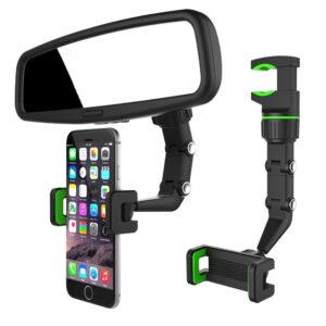 Стойка за телефон Clip Holder за кола с монтаж на огледало за обратно виждане