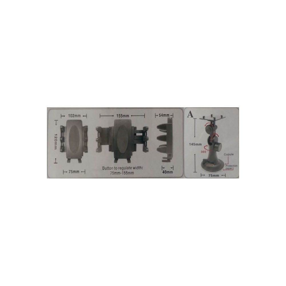 Стойка за телефон и навигация за стъкло GPS Holder S2110 - Image 3