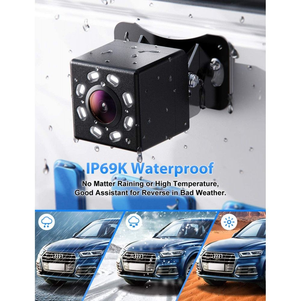 Универсална камера за задно виждане с нощен режим LED - Image 6
