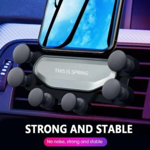 Универсална Шест Точкова Стойка за Мобилен Телефон за Кола, Щипка за Въздуховод