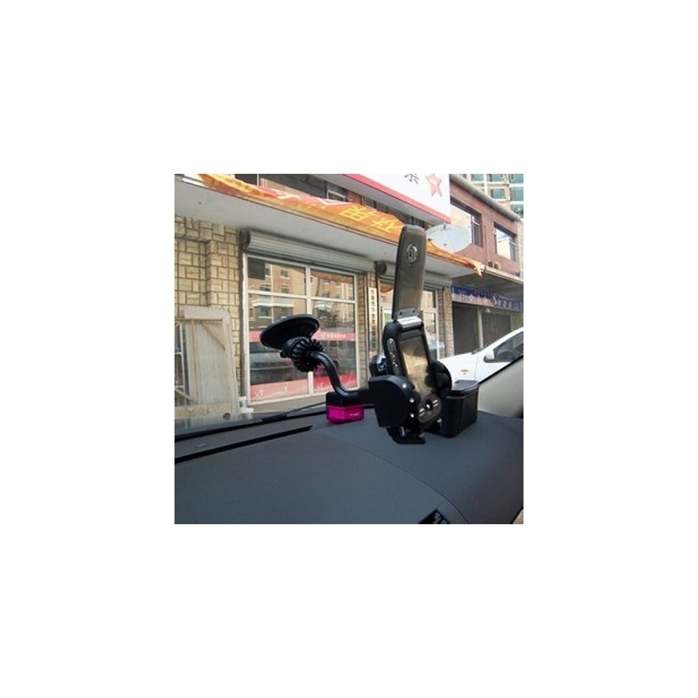 Универсална стойка за телефон, GPS, камера за стъкло и табло на автомобил - Image 3