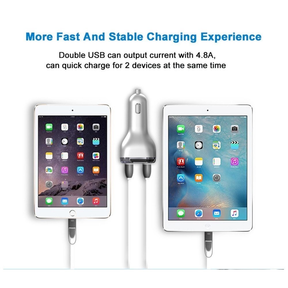 Волтметър за кола с 2 USB, зарядно за мобилни устройства - Image 3