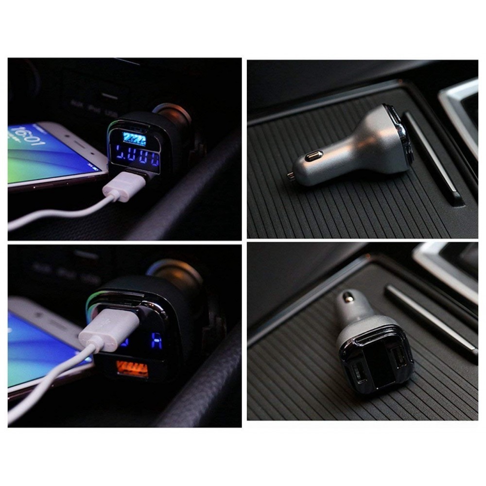 Волтметър за кола с 2 USB, зарядно за мобилни устройства - Image 4