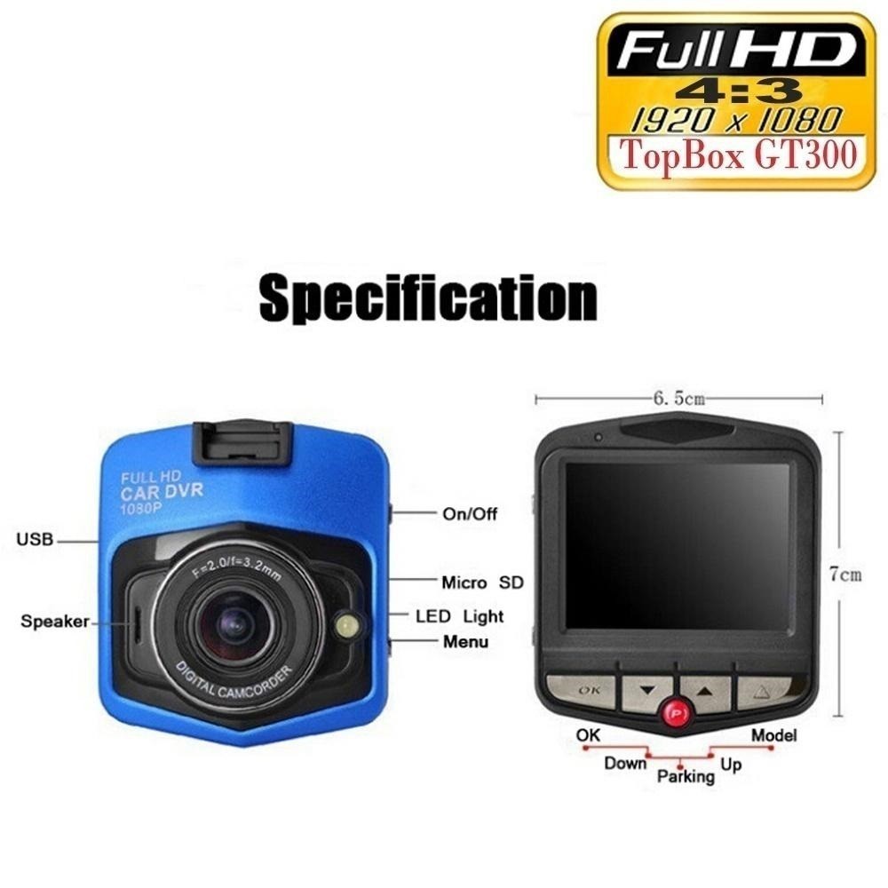 Видеорегистратор за кола Автомобилен DVR Full HD 1080p камера - Image 3