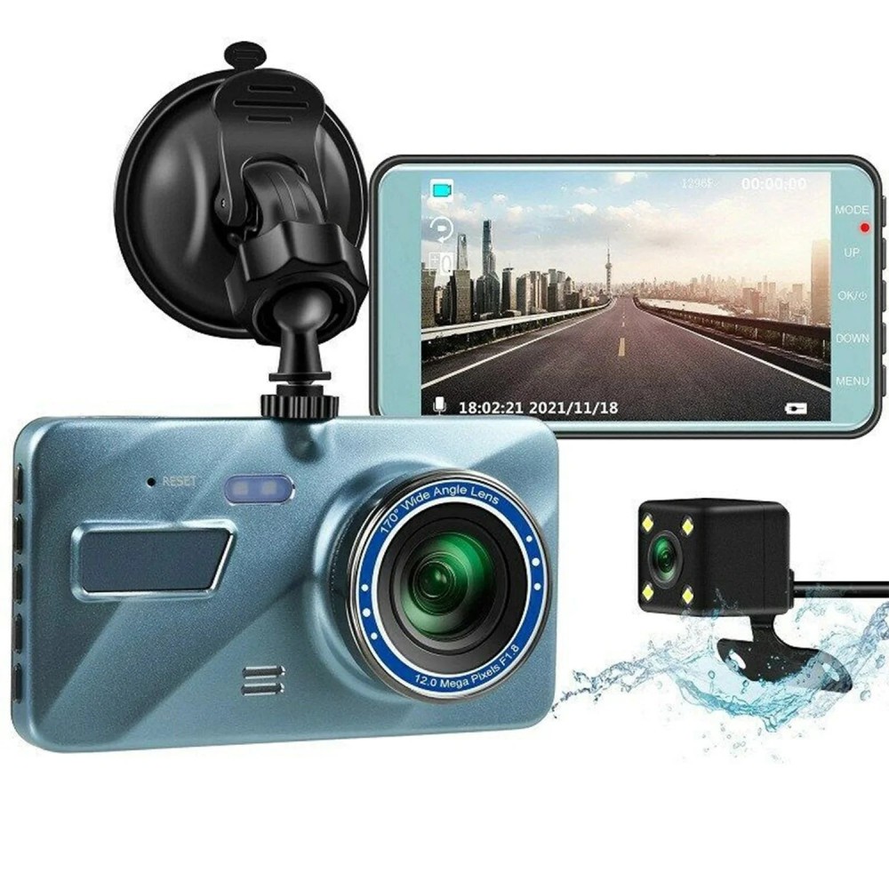 Видеорегистратор за кола с 2 камери FULL HD 1296P с камера за паркиране - Image 2