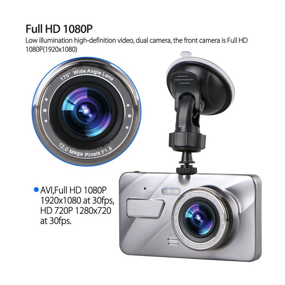 Видеорегистратор за кола с 2 камери FULL HD 1296P с камера за паркиране - Image 11