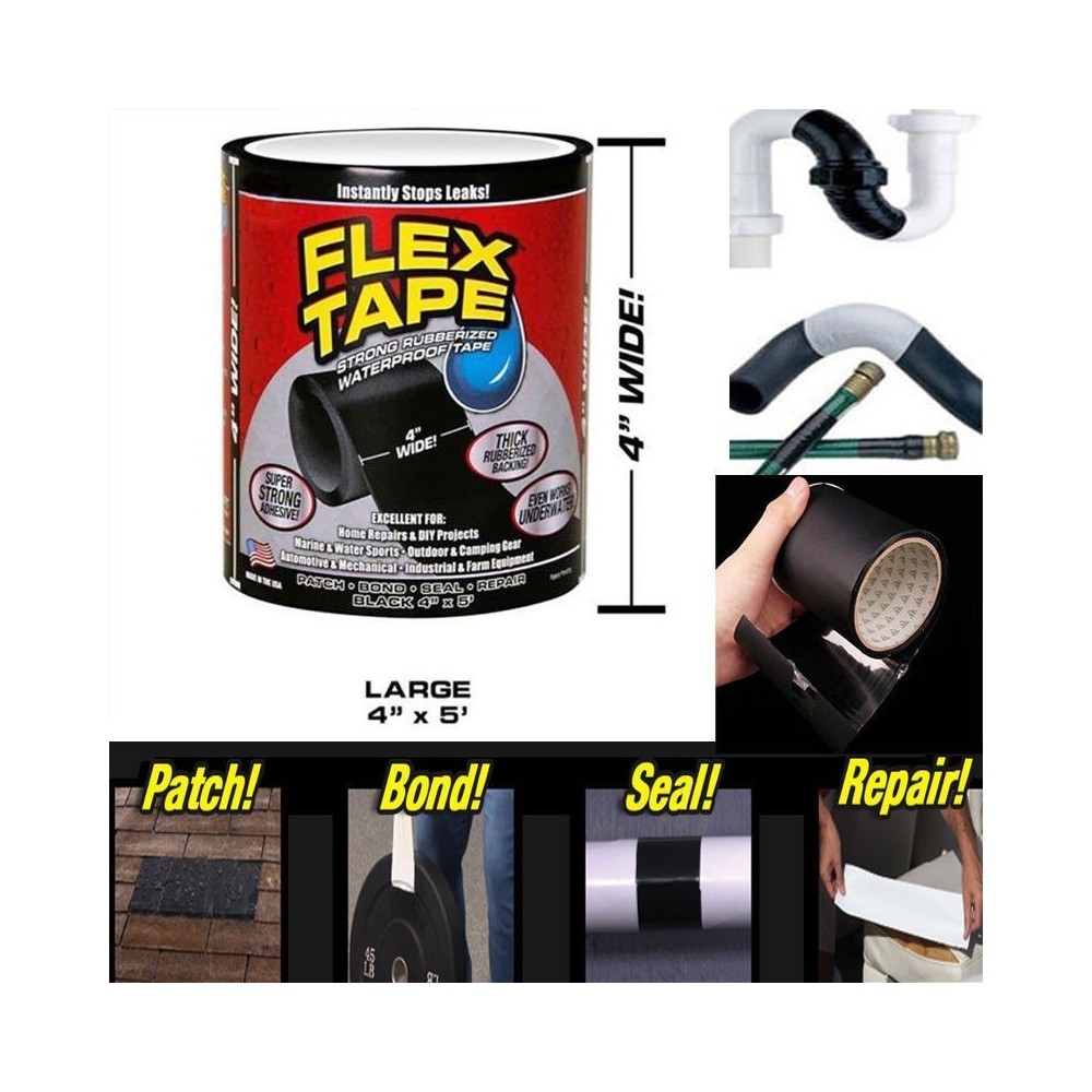 Здраво водоустойчиво тиксо Flex Tape - Image 6